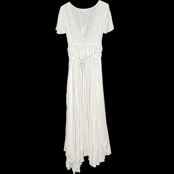 Coven and Co XL NEW Halo Gown Bump Friendly White Romantic Soft Flowy - Picture 3 of 15